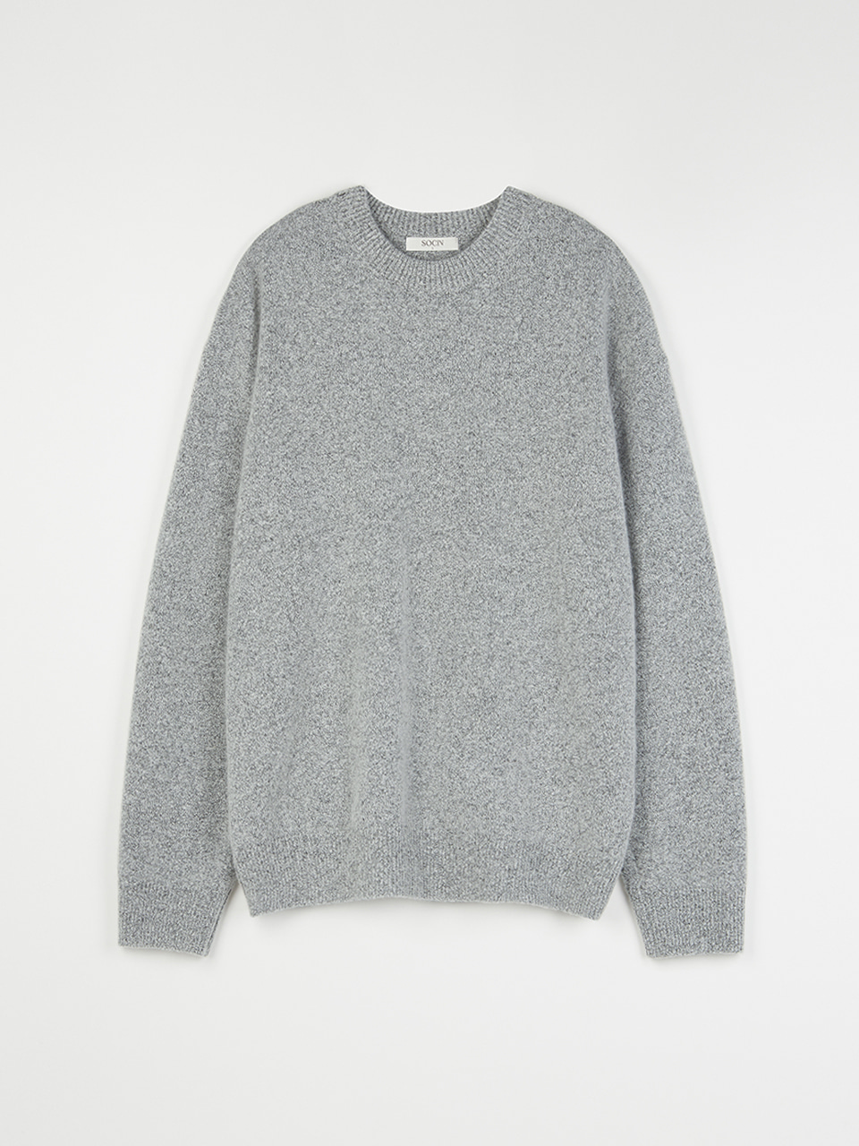 Multi Melange Cash-Blend Knit (Grey)