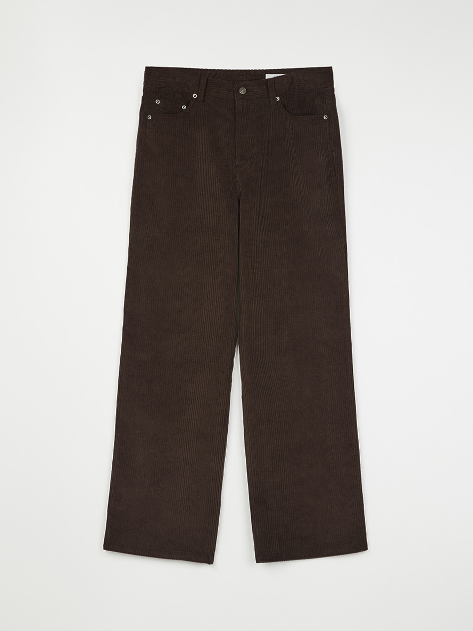 Wide Leg Corduroy Pants (Brown)