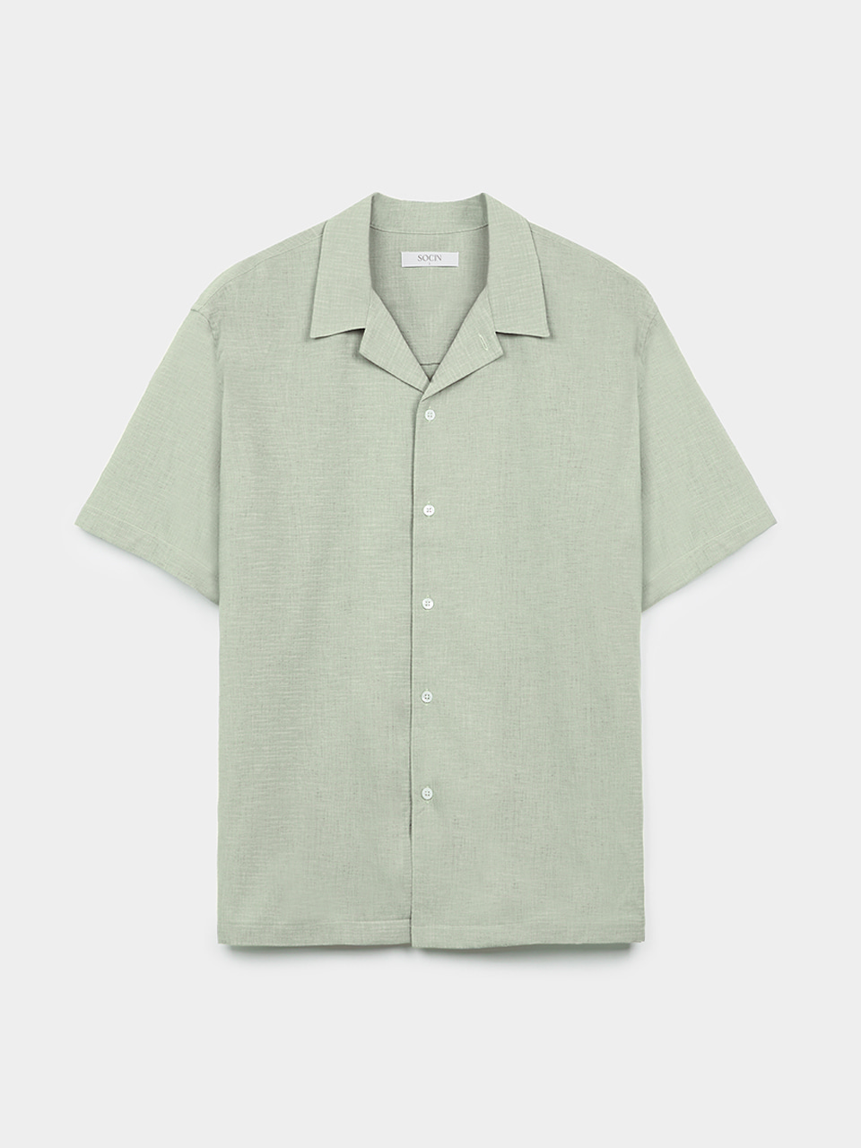 [5/25 예약배송] Crinkled Voile Half Shirts (Mint)