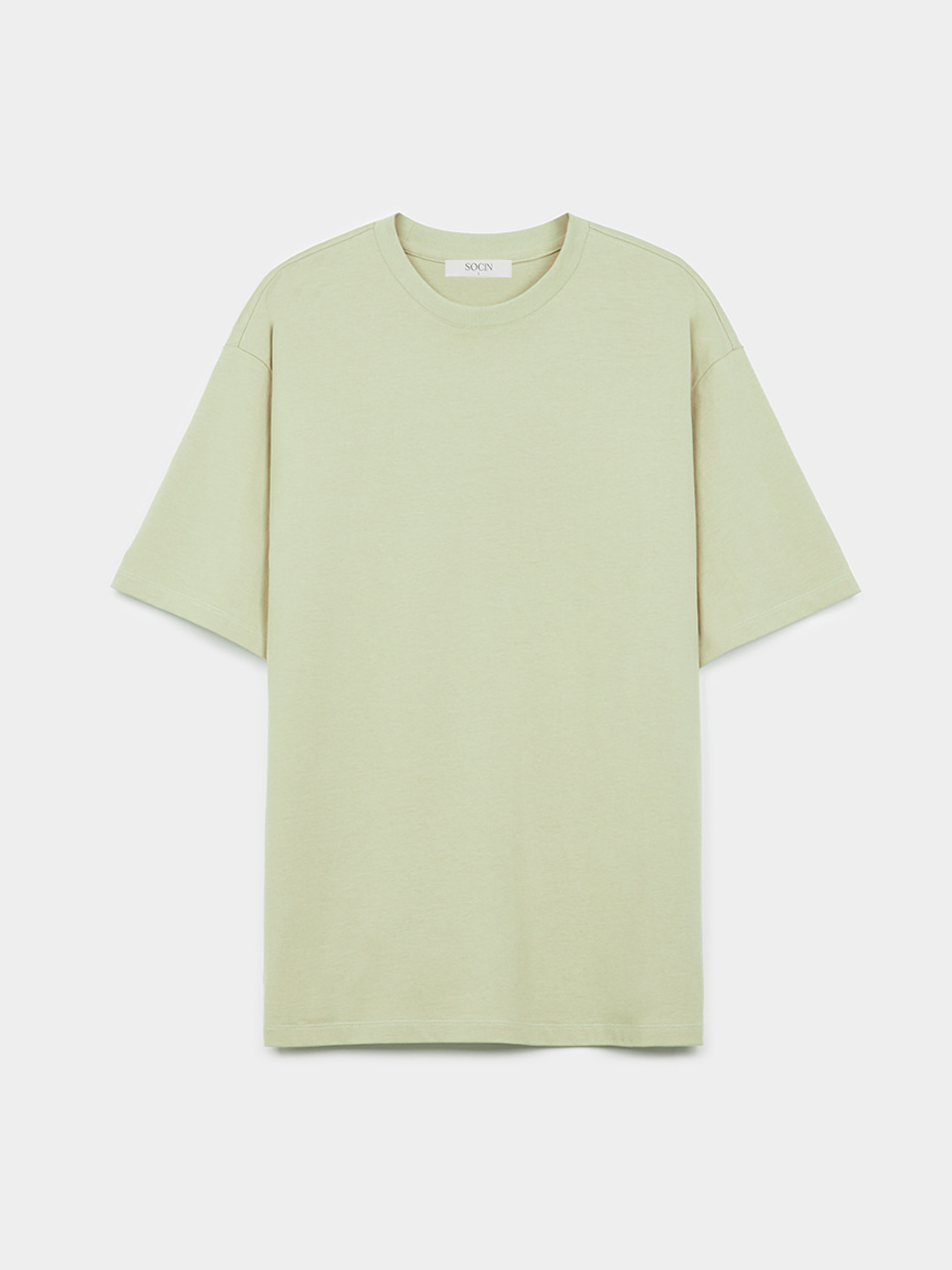 [5/31 예약배송] Silky Cotton Half T-shirts (Sage Green)