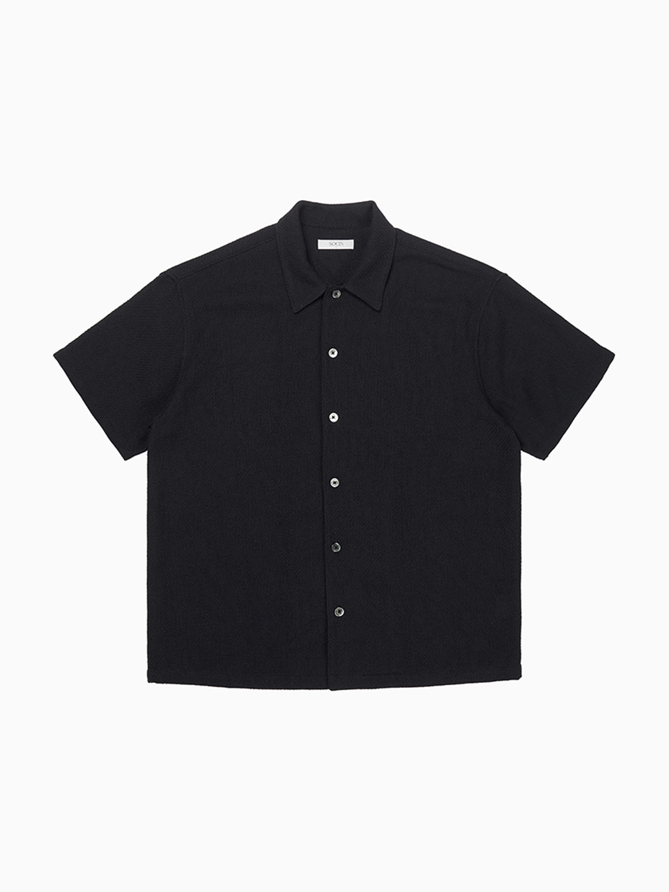 Wicker Weave Half Shirts (Black)