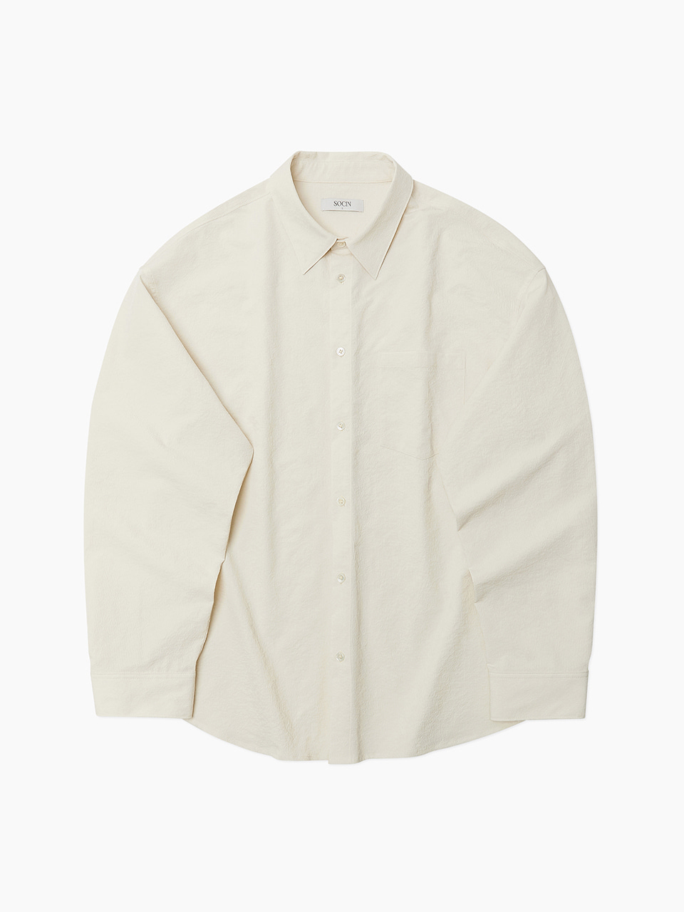 Crimp Micro Stripe Shirts (Cream)