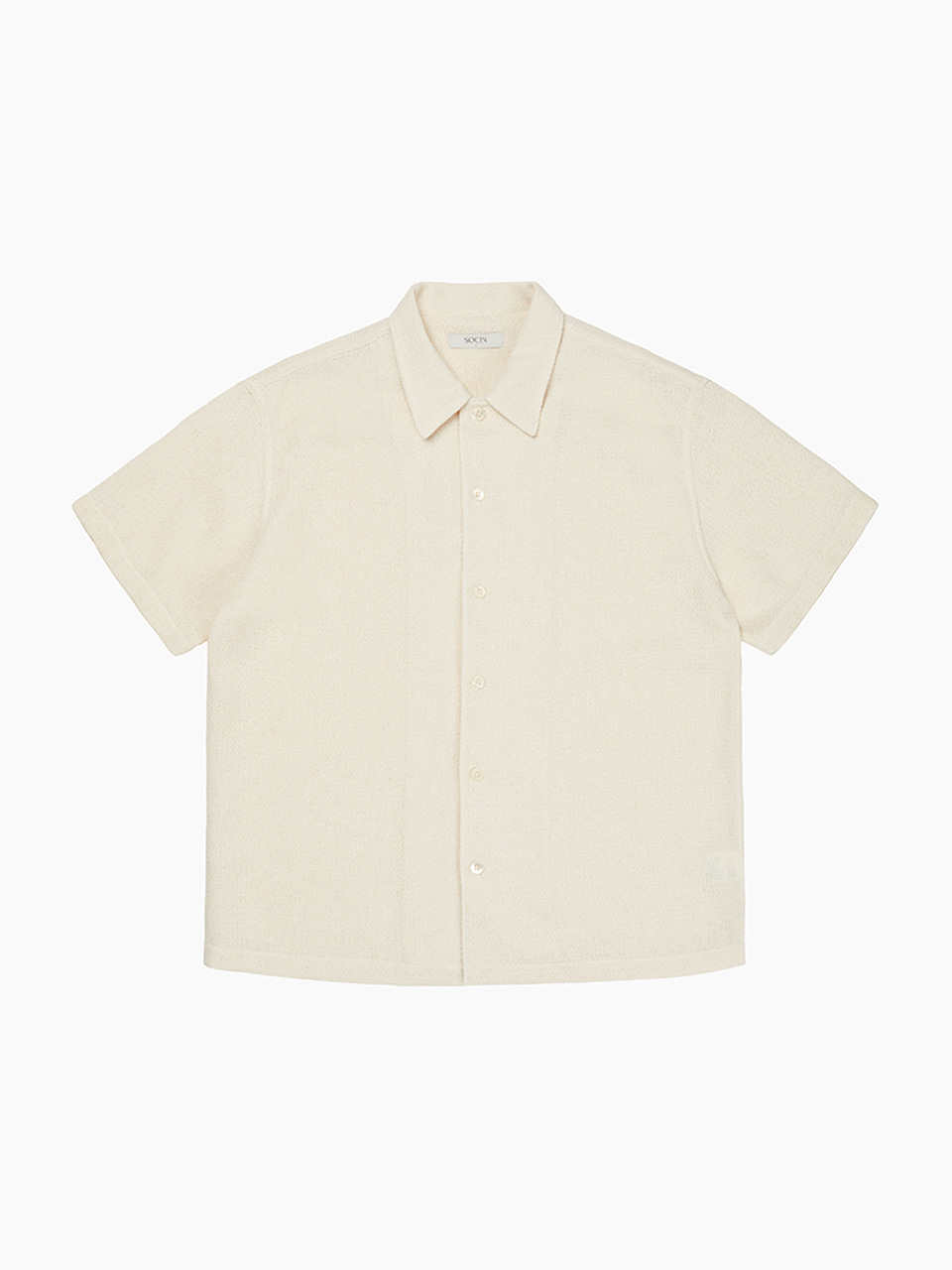 Wicker Weave Half Shirts (Ivory)