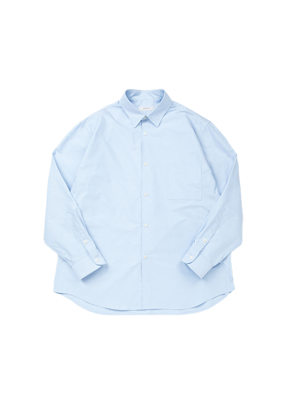 Oversized cotton shirt (BLUE)