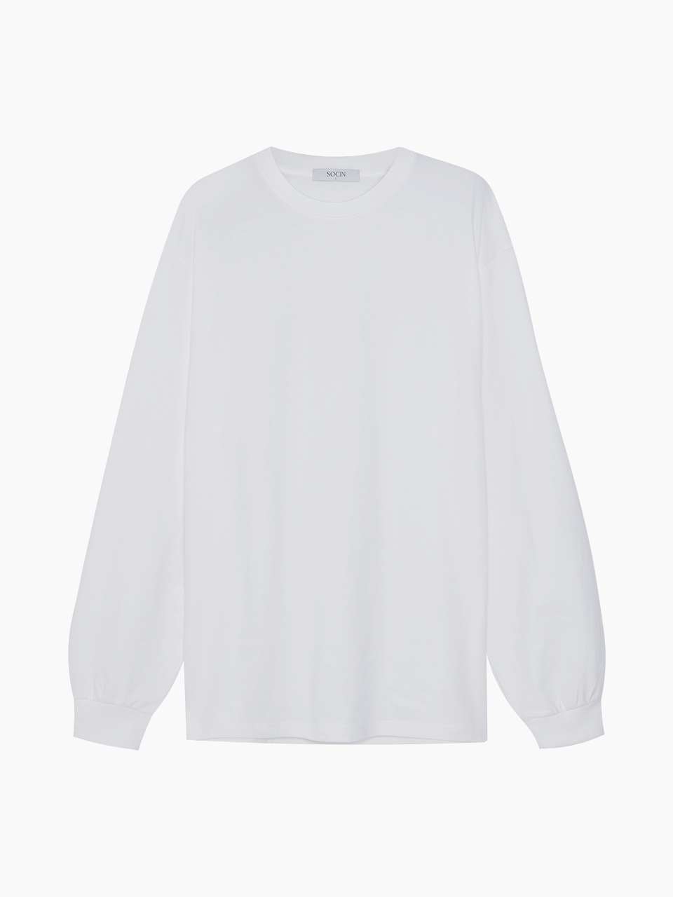 Relaxed Long Sleeve T-Shirt (White)