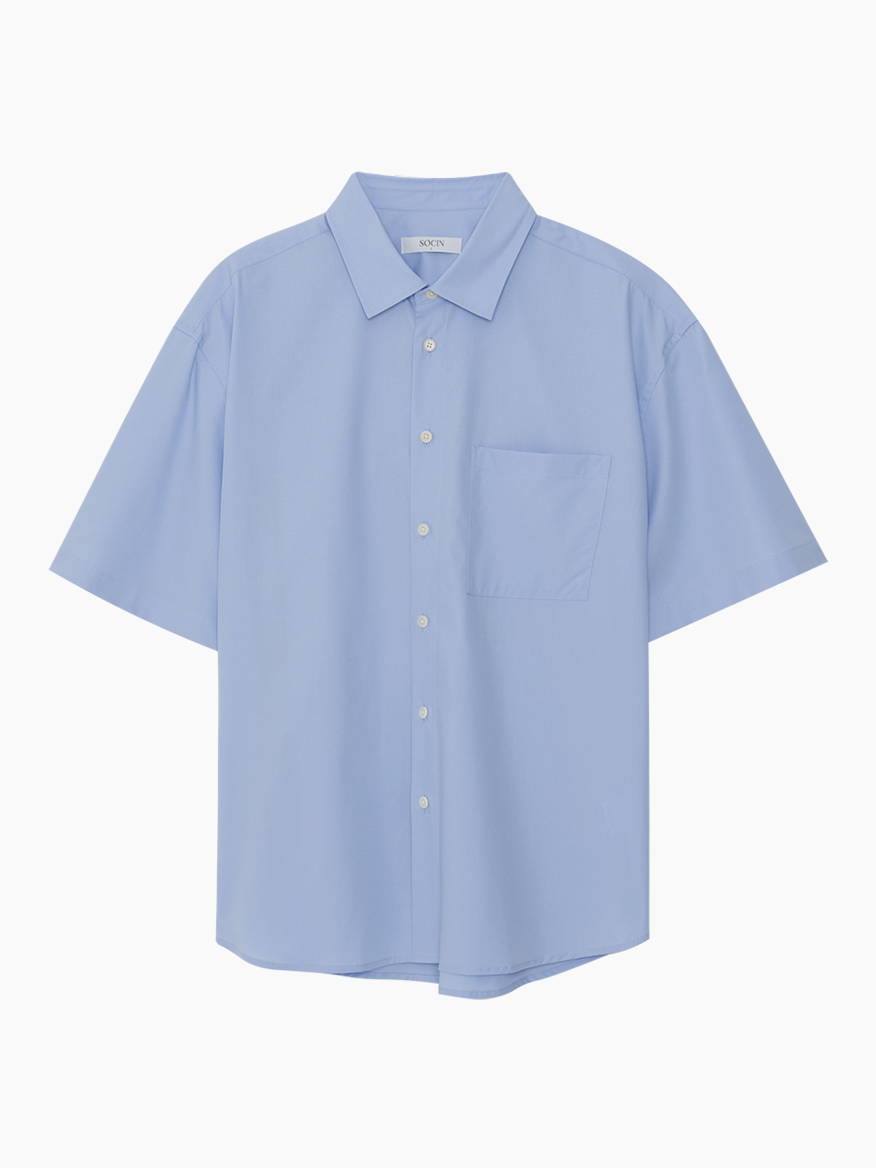 Premium Cotton urban half shirt (Blue)