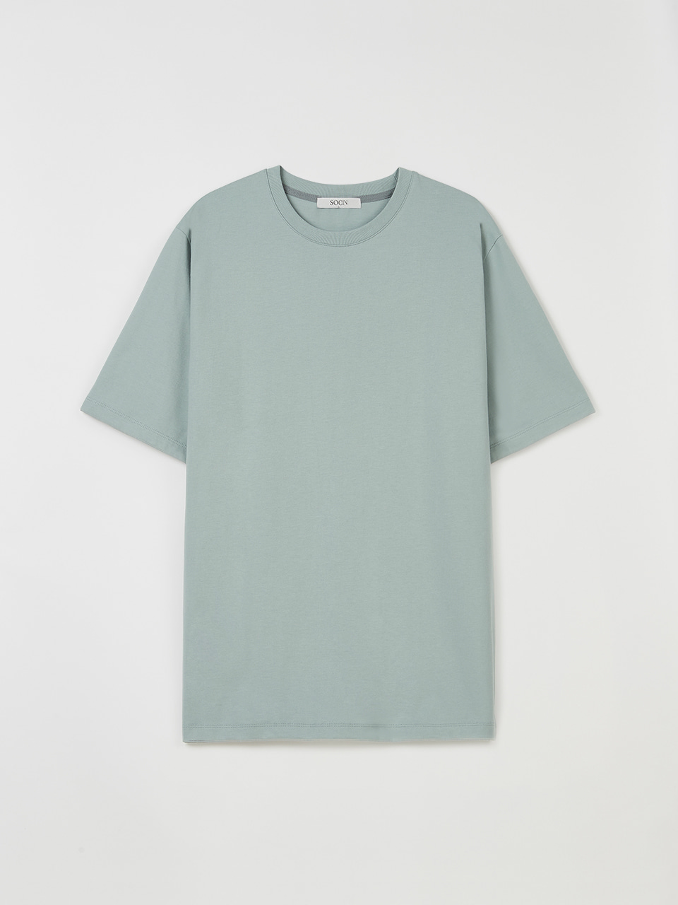 Essential Half Sleeve T-Shirt (Mint Grey)