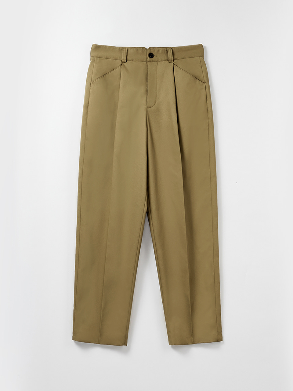 Cotton Relaxed Pants (Beige)