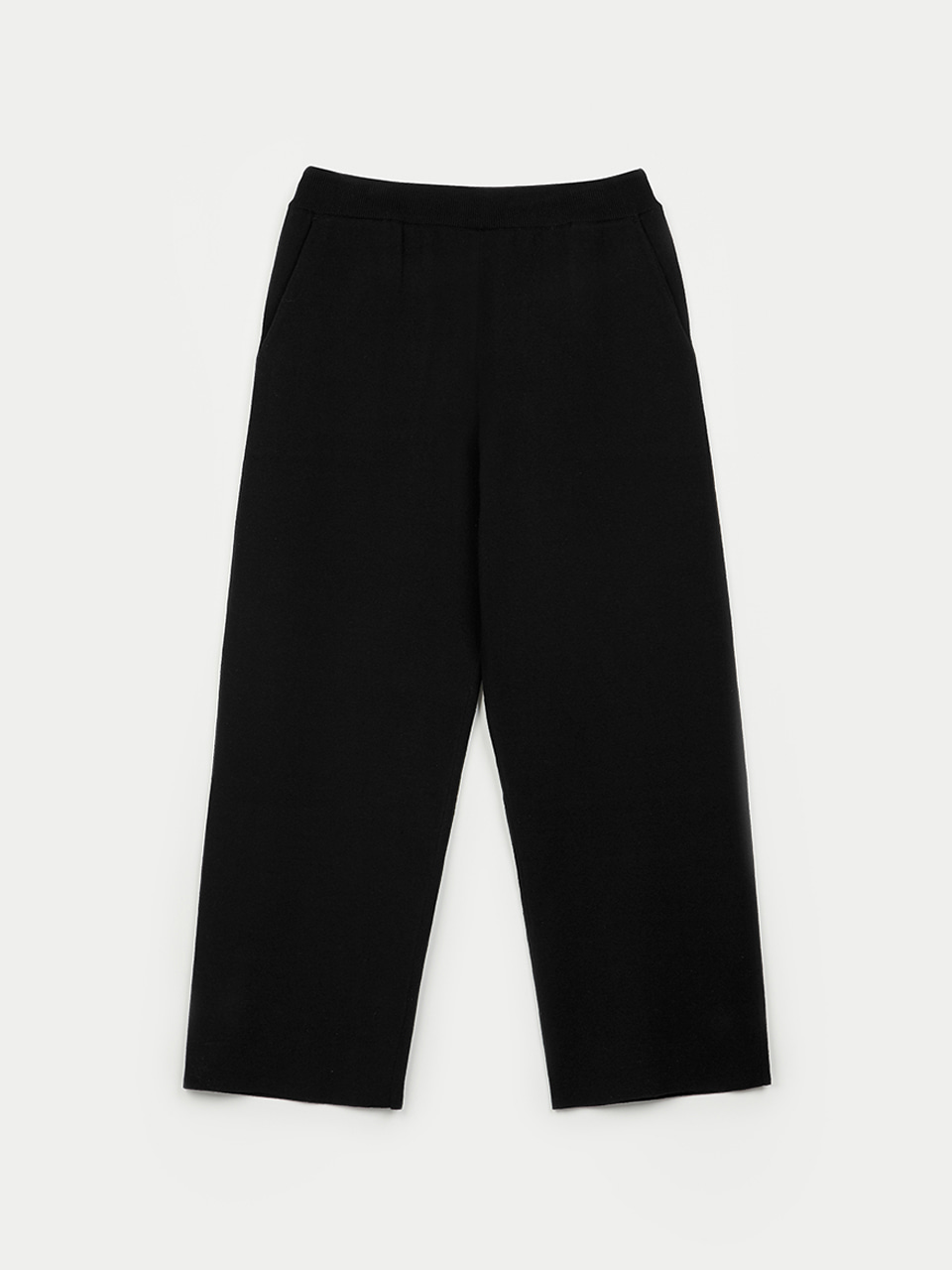 Milano Ribbed Knit Pants (Black)