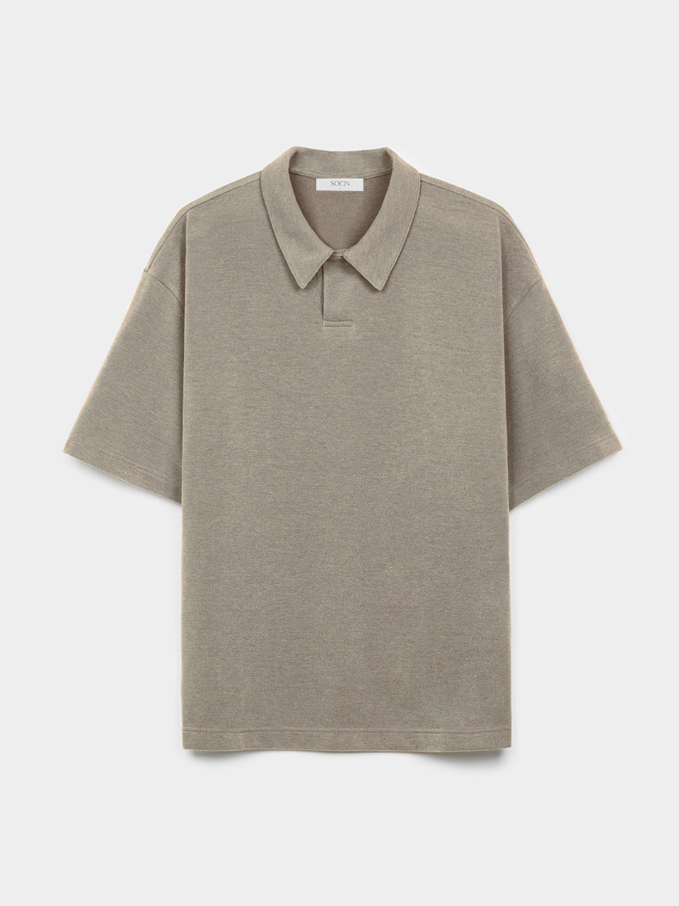 Soutien Collar Half T-shirts (Khaki Brown)