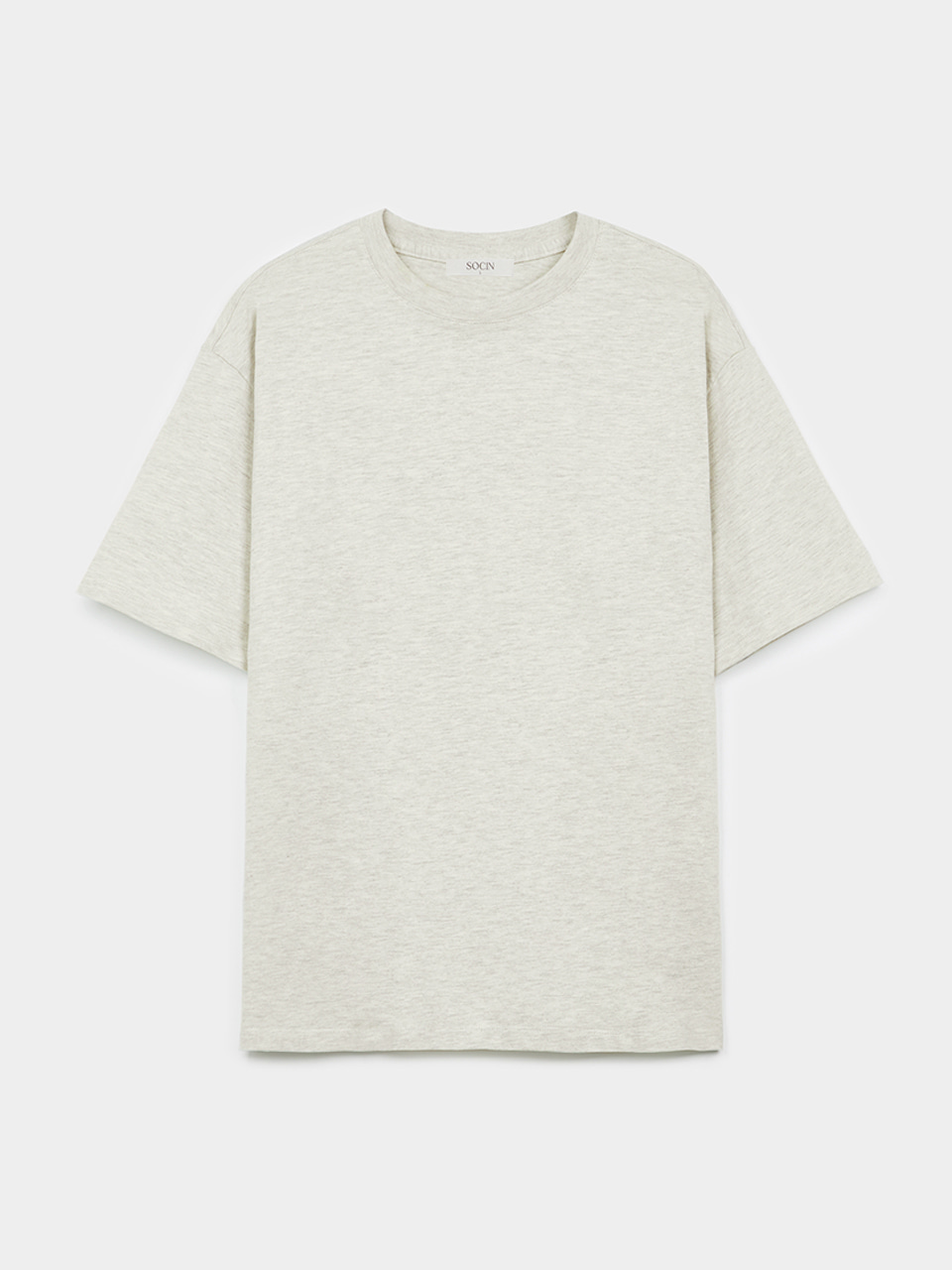 Silky Cotton Half T-shirts (Oatmeal)
