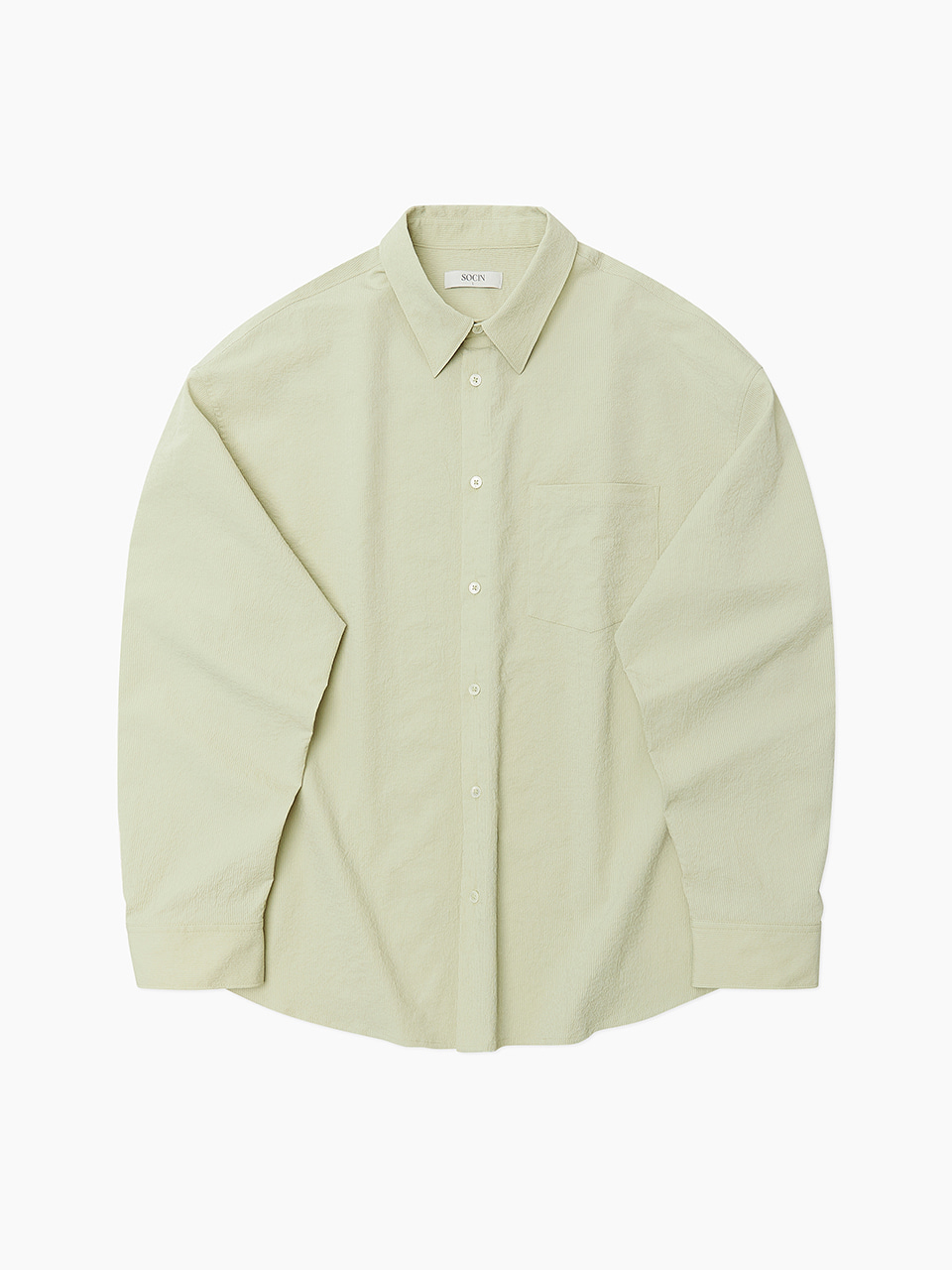 Crimp Micro Stripe Shirts (Lime)