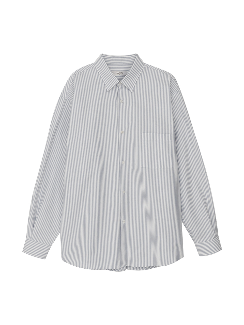 Oxford Stripe Shirt (Gray)