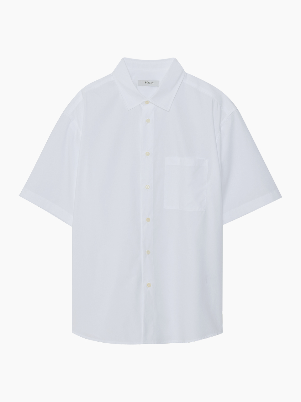 Premium Cotton urban half shirt (White)